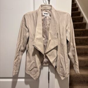 BB Dakota Women's Cream Faux Leather Jacket